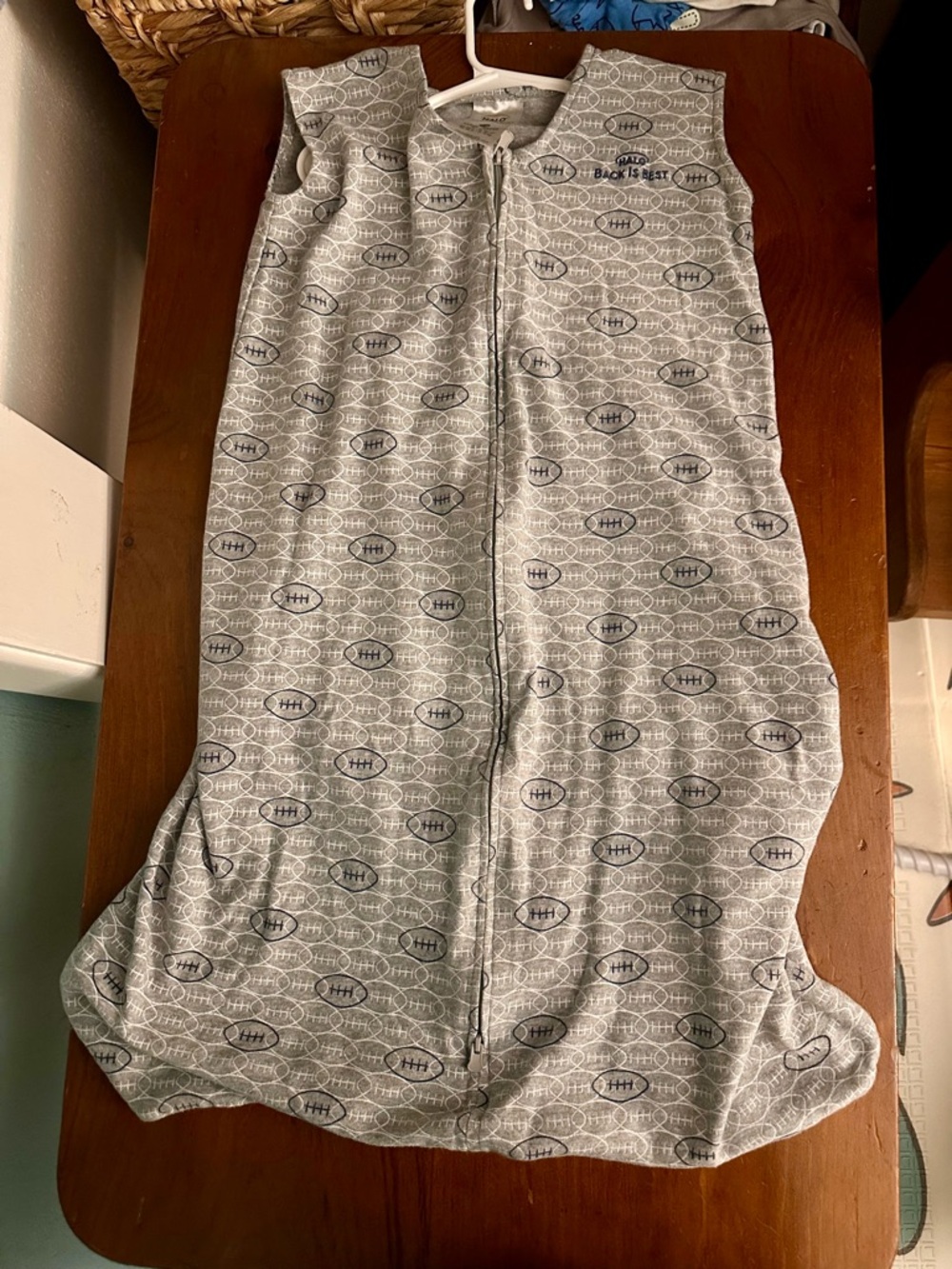 Halo sleep sack with Football print NWOT
